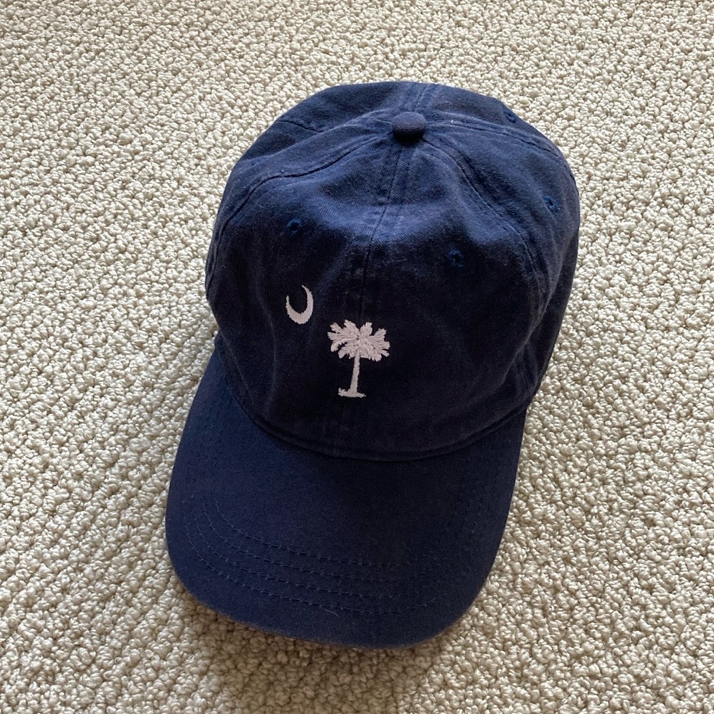 South Carolina Navy Blue Flag Baseball Hat Embroidered Tree Moon Baseball Cap